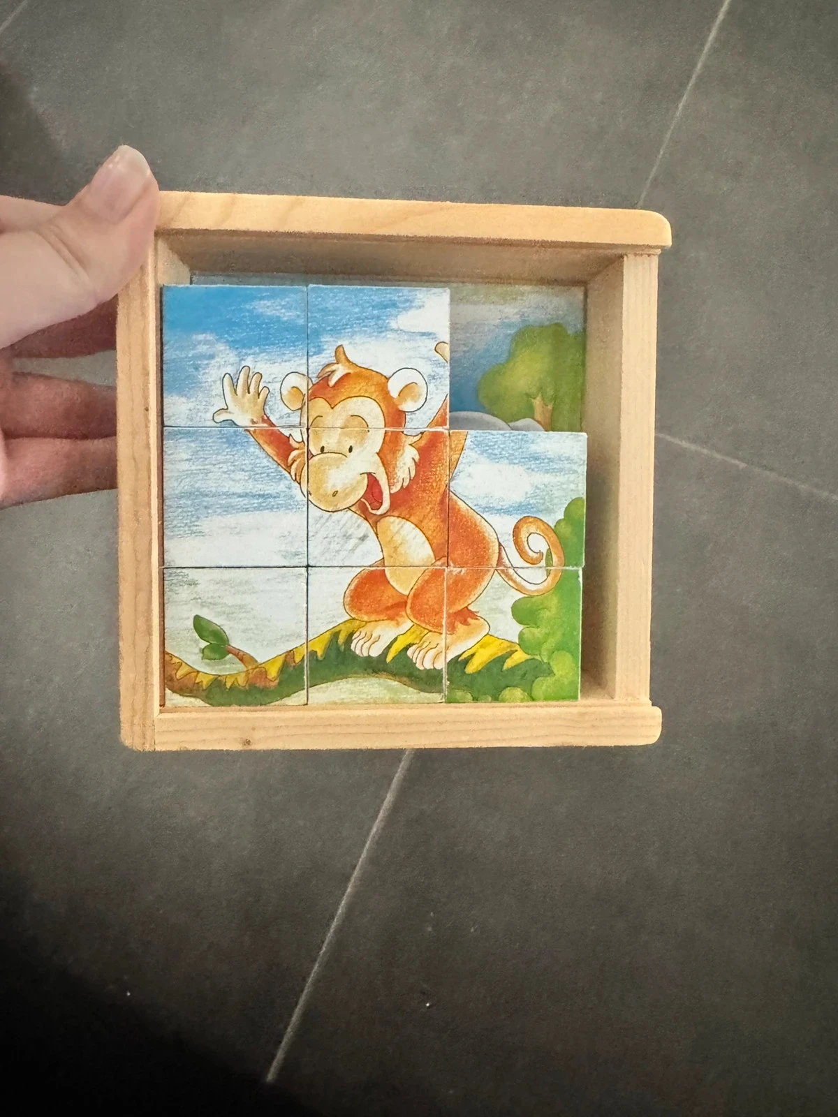 Wooden cube puzzle – several animals – photo 4